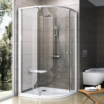 Угловое ограждение RAVAK Pivot PSKK11 376AA100Z1 190х100см стекло белый