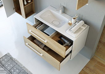 Тумба с раковиной AQWELLA Miami Mai.01.09/L 45х92х54см