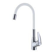 Смеситель для кухни LEMARK Linara LM0415C-White белый/хром