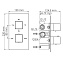 Смеситель для ванны WASSERKRAFT Alme 1500 1544 Thermo хром