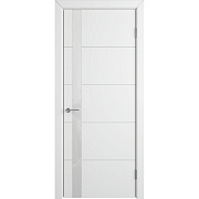 Межкомнатная дверь Владимирская фабрика дверей Stockholm Trivia Polar White Gloss Эмаль 800х2000мм остеклённая