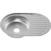 Мойка кухонная MELANA 7750 122M ti (*12) 77х50см хром