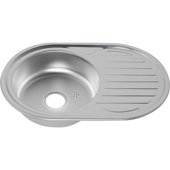 Мойка кухонная MELANA 7750 122M ti (*12) 77х50см хром