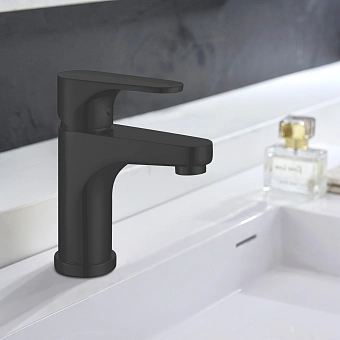 Смеситель для раковины Abber Eleganz AF8310B чёрный матовый