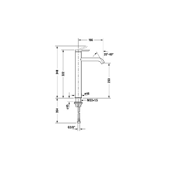 Смеситель для раковины Duravit C.1 C11040002046 чёрный матовый