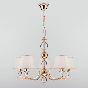 Люстра подвесная Eurosvet Sortino 60097/5 золото 40Вт 5 лампочек E14