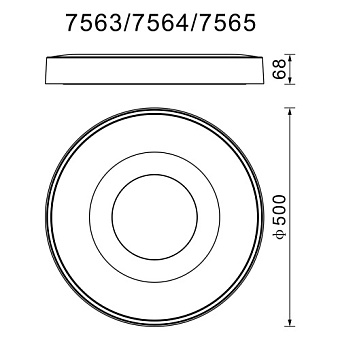Светильник потолочный Mantra COIN 7691 80Вт LED