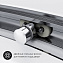 Угловое ограждение AM-PM Like Solo Slide W83G-315-090CG64 190х90см стекло тонированное