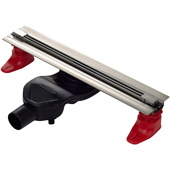 Щелевой душевой трап BERGES SUPER Slim 090177 43х31,2см горизонтальный сток