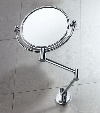 Косметическое зеркало Gedy Michel 2104(13) 23,5х23,5см хром без подсветки