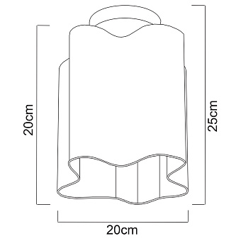 Люстра потолочная Arte Lamp SERENATA A3459PL-1AB 40Вт 1 лампочек E27