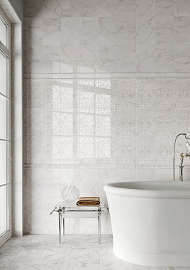 Настенная плитка KERAMA MARAZZI 8326 белый 20х30см 1,5кв.м. глянцевая