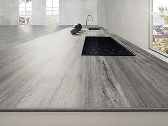 Матовый керамогранит LAMINAM Legno Venezia LAMF007287 _IT Fumo 3.5 mm 300х100см 54кв.м.