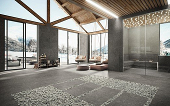 Неполированный керамогранит Atlas Concord Италия Dolmen Pro APP9 Grigio Grip 37,5х75см 1,125кв.м.