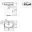 Раковина накладная IDEAL STANDARD DEA T044501 62,5х43см
