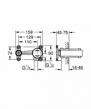 Внутренняя часть смесителя GROHE 23571000
