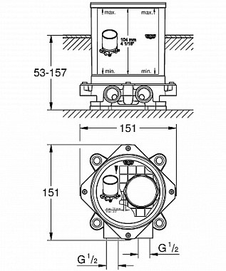 Внутренняя часть смесителя GROHE 45984001