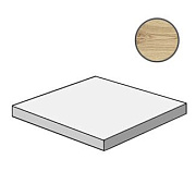 Плитка для ступеней Atlas Concord Италия Exence AOU0 Vanilla Scalino Angolare SX 33х33см 0,109кв.м. неполированная