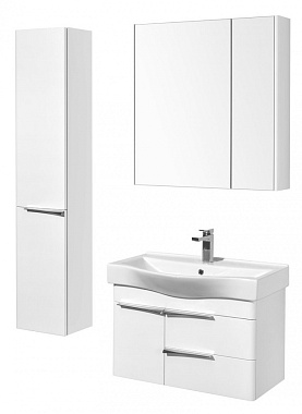 Шкаф зеркальный Акватон Беверли 1A237102BV010 15х80х81см без подсветки