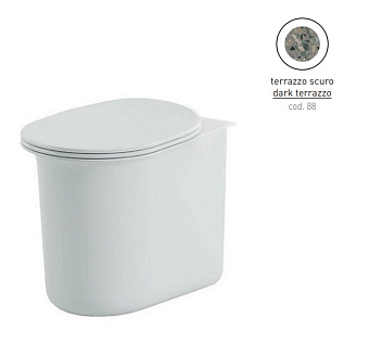 Унитаз приставной ArtCeram Chic CHV002 88 00 безободковый