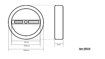 Люстра подвесная KINK Light Тор 08219,01A(4000K) 60Вт 2 лампочек LED