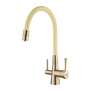 Смеситель для кухни LEMARK Comfort LM3075B-Beige бежевый/бронза