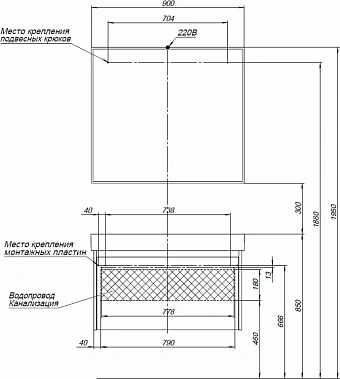Мебель для ванной AQUANET Nova 243256 белый