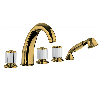 Смеситель для ванны Bongio Fleur Noir 12531OR0D золото