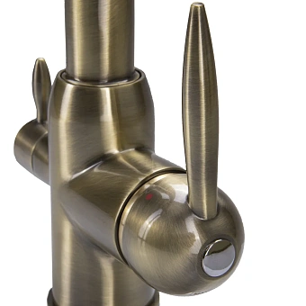 Смеситель для кухни Maxonor MN4399-4 поворотный излив бронза