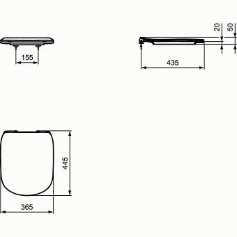 Сиденье для унитаза IDEAL STANDARD T352801 с микролифтом