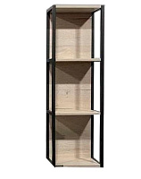Шкаф подвесной Comforty Дюссельдорф 00004148024CF 24х34х110см чёрный