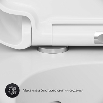 Унитаз подвесной AM-PM Sensation C301700WH безободковый с микролифтом