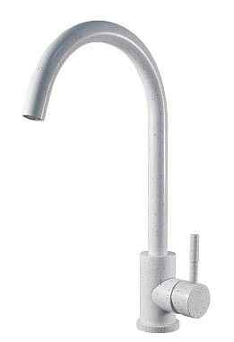 Смеситель для кухни ESKO K45 White высокий излив белый