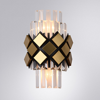 Светильник настенный Arte Lamp AMELIA A1039AP-2BK 40Вт E14