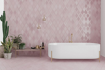 Матовый керамогранит WOW Flow 117361 Diamond Decor Old Rose 13,9х23,95см 0,466кв.м.