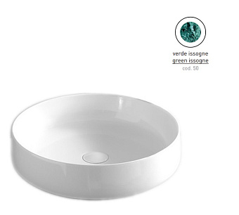 Раковина накладная ArtCeram Cognac COL002 50 00 48х48см