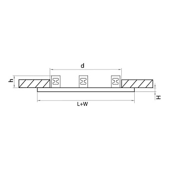 Рамка Lightstar 214696 340х140мм белый