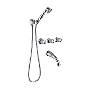 Смеситель для ванны Bongio Cristallo 04530CR00D хром