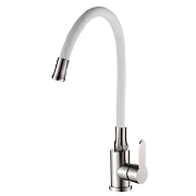 Смеситель для кухни Maxonor MN7180-8 поворотный излив белый