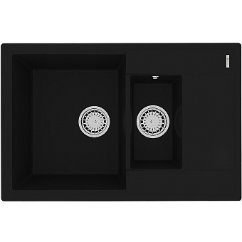Мойка кухонная LEMARK RAMZA 760 9910037 50х76см антрацит