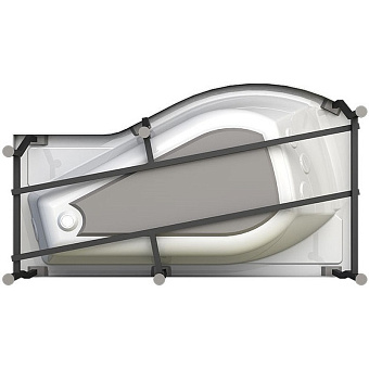 Ванна акриловая RADOMIR Vannesa Миранда 2-75-2-1-0-209 168х95см угловая