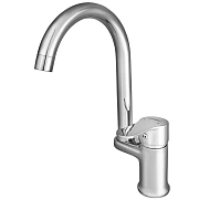 Смеситель для кухни Maxonor MN4074 поворотный излив хром