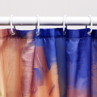 Шторка для ванной WASSERKRAFT Ammer 180х180см мультицвет