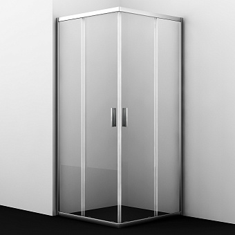 Угловое ограждение WASSERKRAFT Lippe 45S02 185х80см стекло прозрачное