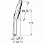 Ручной душ GROHE Rainshower SmartActive 130 Cube 26582DC0 сталь