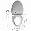 Сиденье для унитаза MELANA 2113S-806 с микролифтом