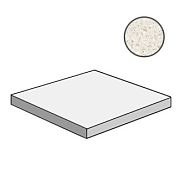 Плитка для ступеней Atlas Concord Италия MARVEL GEMS AS80 Terrazzo Cream Scalino Ang. Sx 33х33см 0,109кв.м. полуматовая