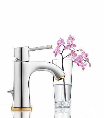 Смеситель для раковины GROHE Grandera 23303IG0 золото/хром