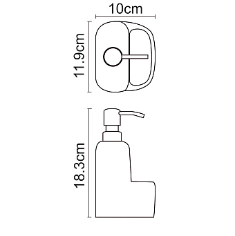 Дозатор WASSERKRAFT K-8499 бежевый