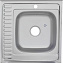 Мойка кухонная MELANA ДЕКОР 156D t R (*15) 60х60см хром